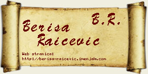 Beriša Raičević vizit kartica